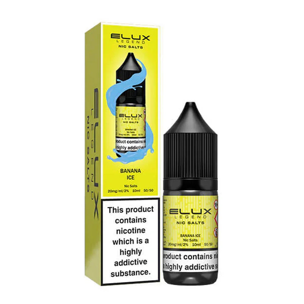 Banana Ice Elux Legend 10ml Nic Salt Eliquid