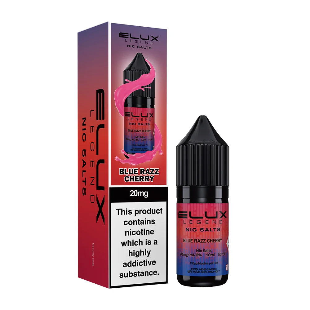 Blue Razz Cherry Elux Legend 10ml Nic Salt Eliquid