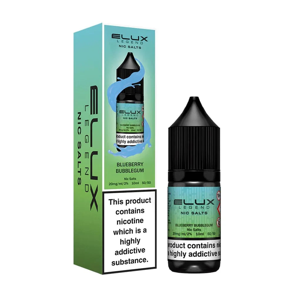 Blueberry Bubblegum Elux Legend 10ml Nic Salt Eliquid