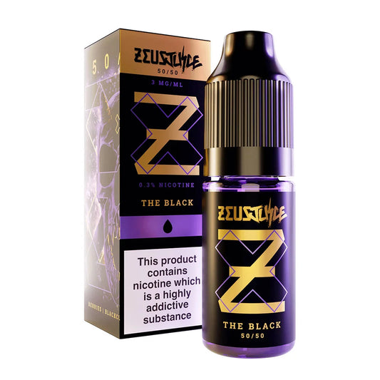 The Black Zeus Juice Freebase 10ml Eliquid 50/50