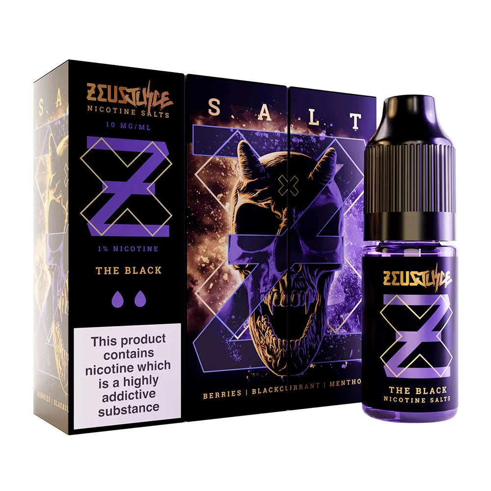The Black Zeus Juice 10ml Nic Salt Eliquid