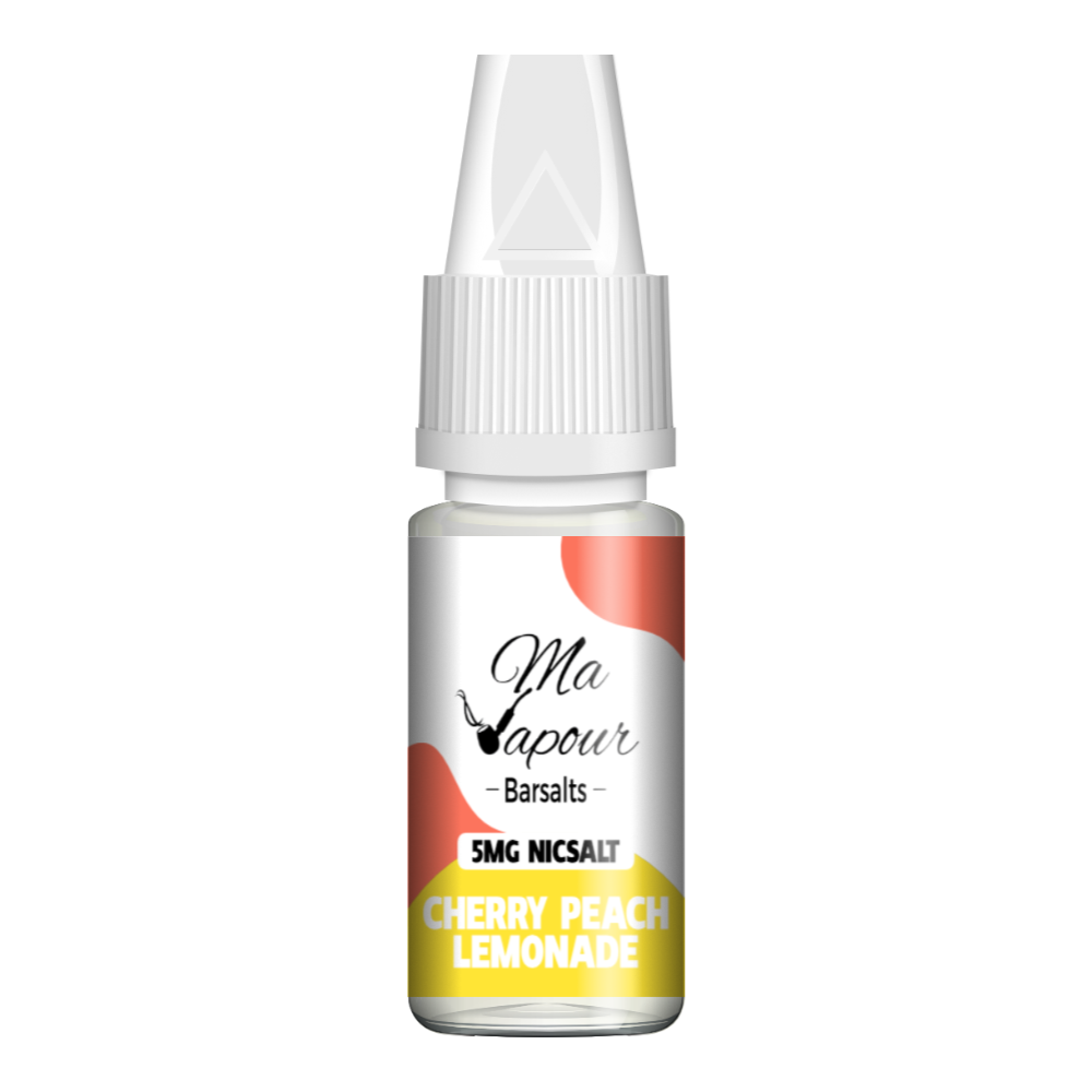 Cherry Peach Lemonade Ma Vapour Barsalts 10ml Nic Salt Eliquid