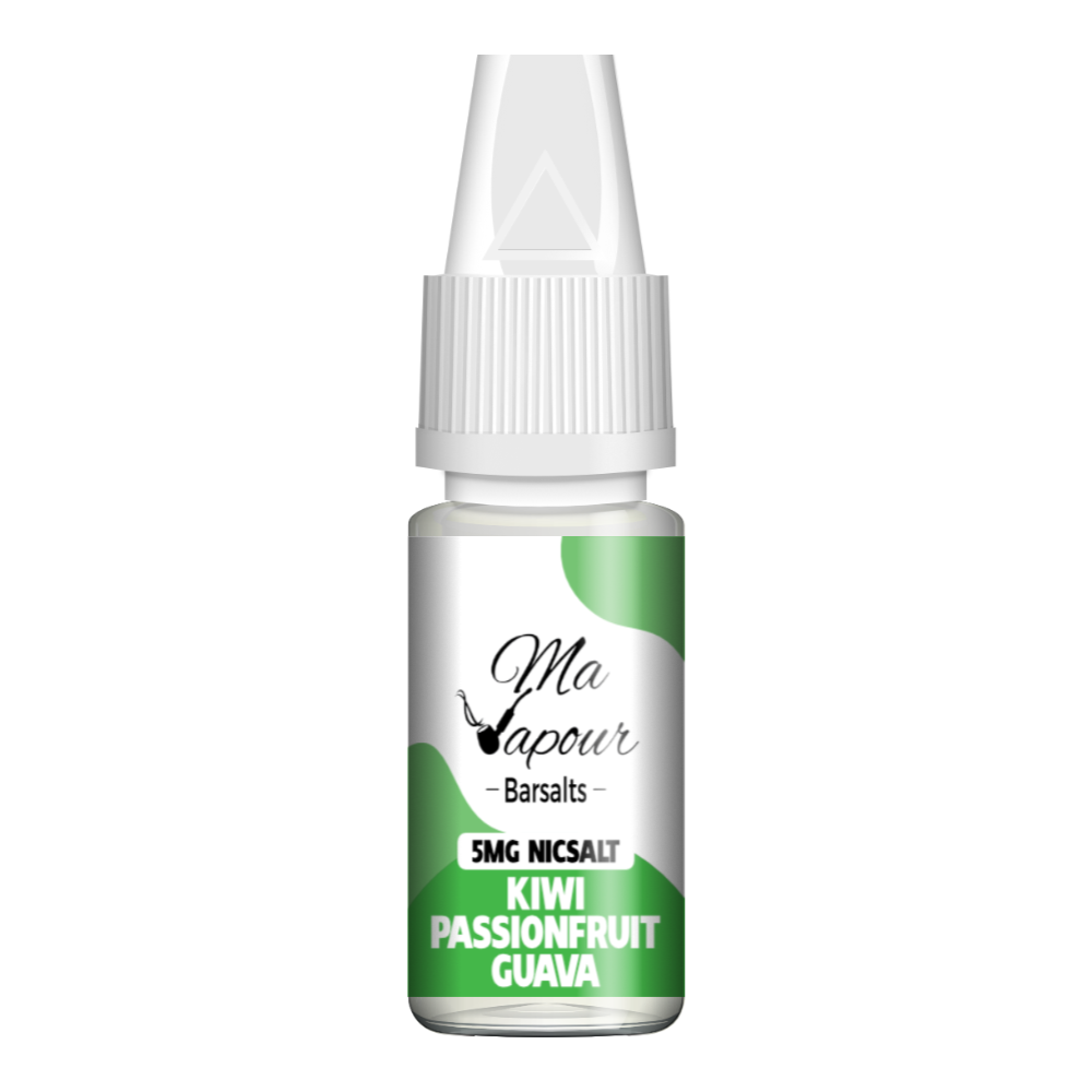 Kiwi Passion Fruit Guava Ma Vapour Barsalts 10ml Nic Salt Eliquid