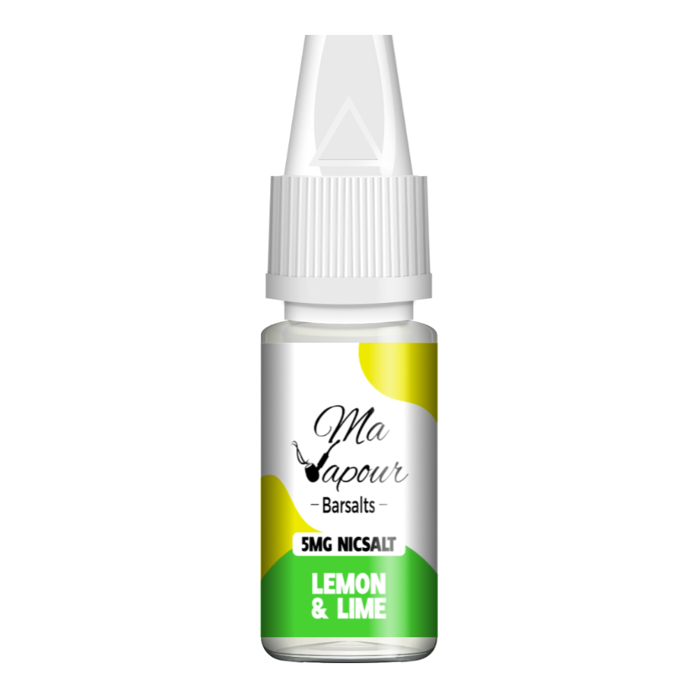 Lemon and Lime Ma Vapour Barsalts 10ml Nic Salt Eliquid