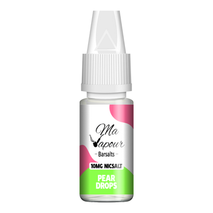 Pear Drops Ma Vapour Barsalts 10ml Nic Salt Eliquid