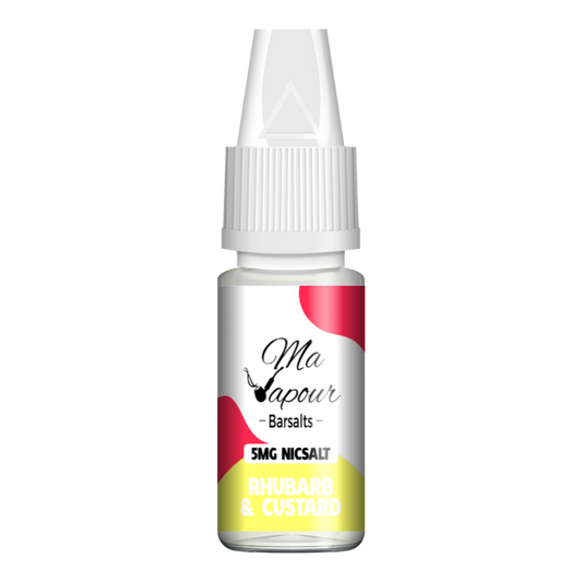 Rhubarb & Custard Ma Vapour Barsalts 10ml Nic Salt Eliquid