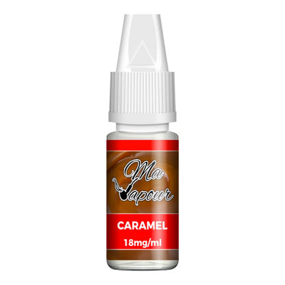 Ma Vapour E-liquid Caramel Flavour  with nicotine strength of 18mg