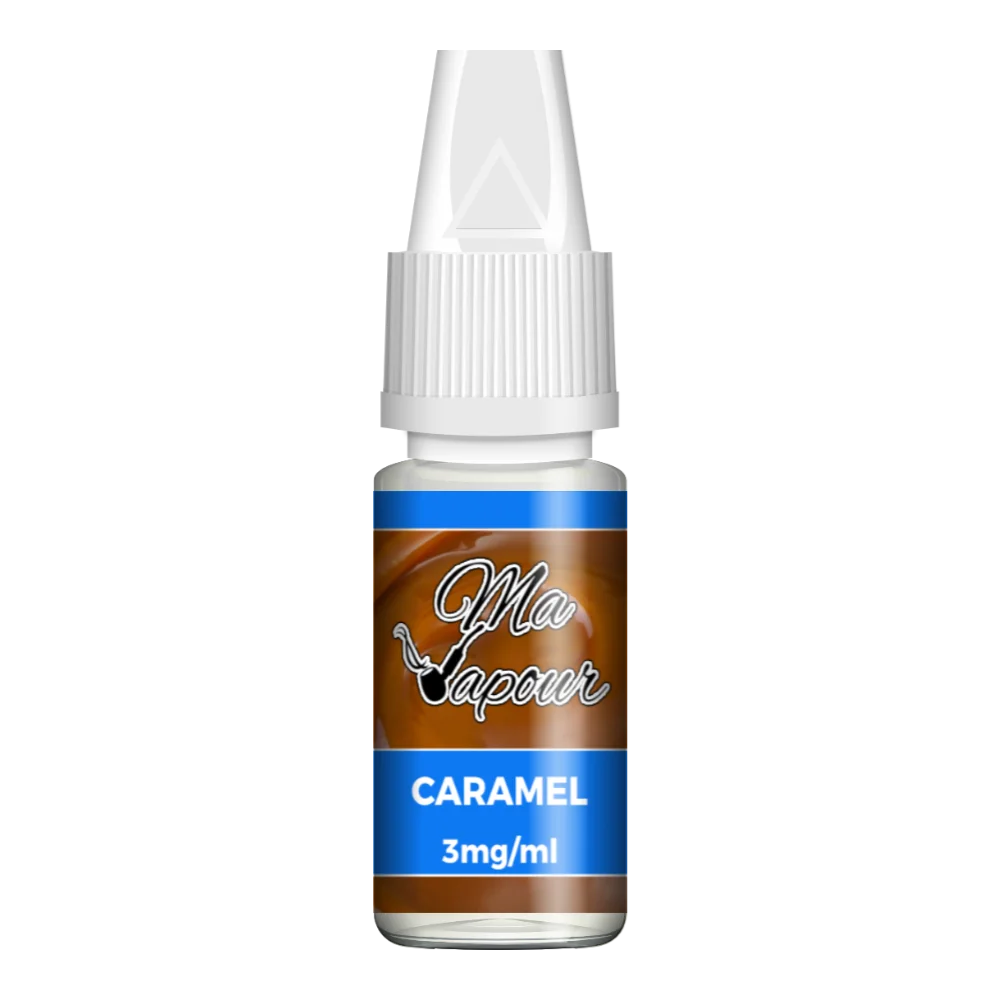 Ma Vapour E-liquid Caramel Flavour  with nicotine strength 3mg 