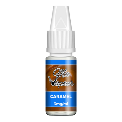 Ma Vapour E-liquid Caramel Flavour  with nicotine strength 3mg 