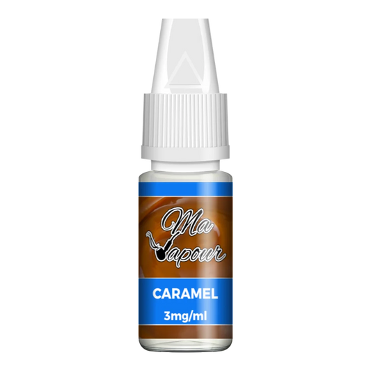 Ma Vapour E-liquid Caramel Flavour  with nicotine strength 3mg 