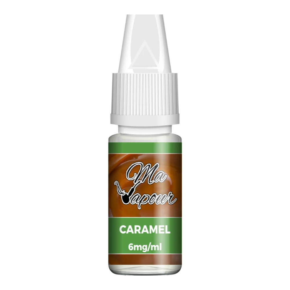 Ma Vapour E-liquid Caramel Flavour  with nicotine strength of 6mg