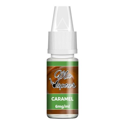 Ma Vapour E-liquid Caramel Flavour  with nicotine strength of 6mg