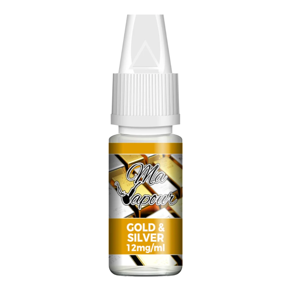 Gold & Silver Ma Vapour 10ml Eliquid 60VG/40PG