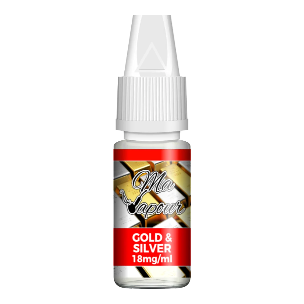Gold & Silver Ma Vapour 10ml Eliquid 60VG/40PG