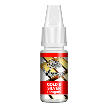 Gold & Silver Ma Vapour 10ml Eliquid 60VG/40PG
