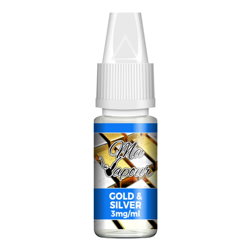 Gold & Silver Ma Vapour 10ml Eliquid 60VG/40PG