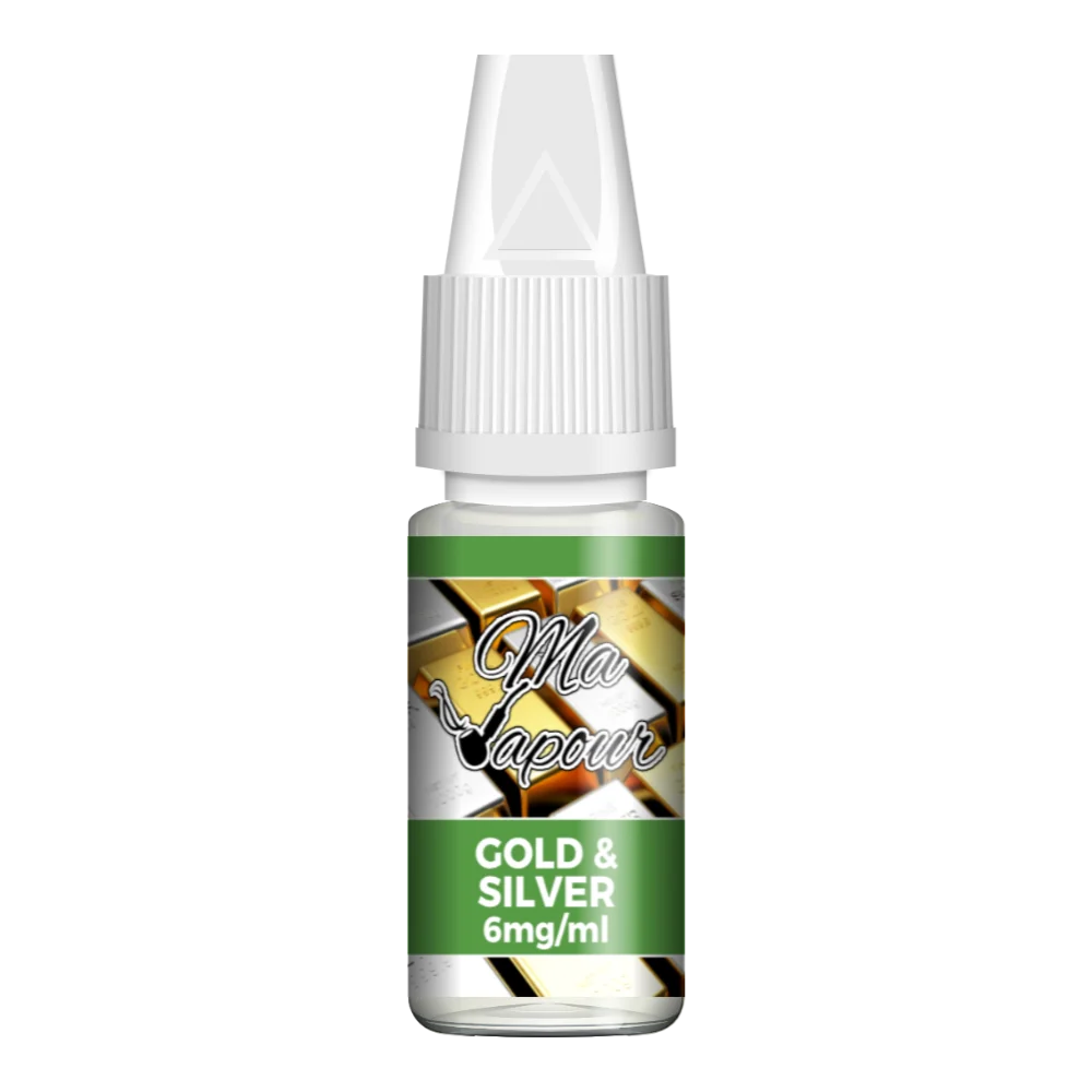 Gold & Silver Ma Vapour 10ml Eliquid 60VG/40PG