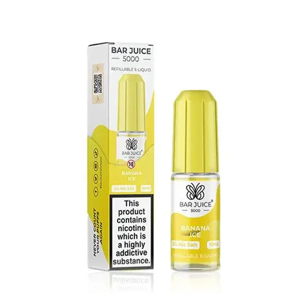 Banana Ice Bar Juice 5000 10ml Nic Salt E liquid