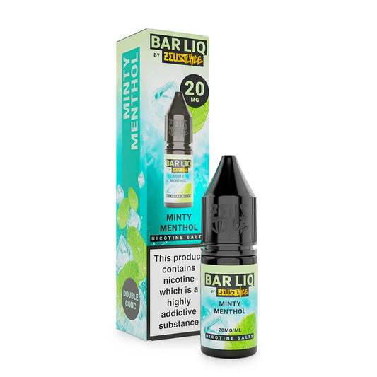Minty Menthol Zeus Juice Bar LIQ 10ml Nic Salt Eliquid