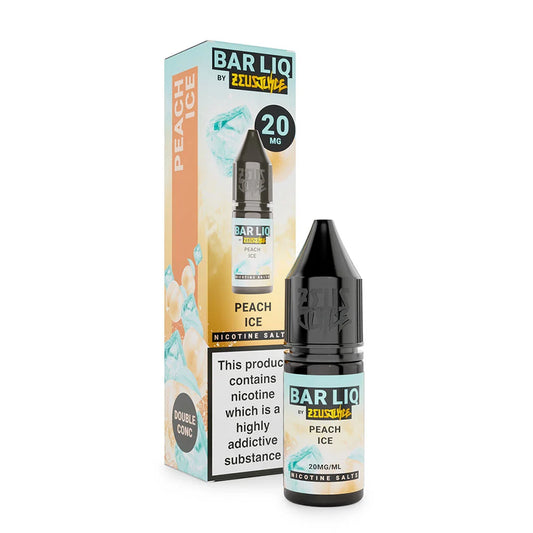 Peach Ice Zeus Juice Bar LIQ 10ml Nic Salt Eliquid