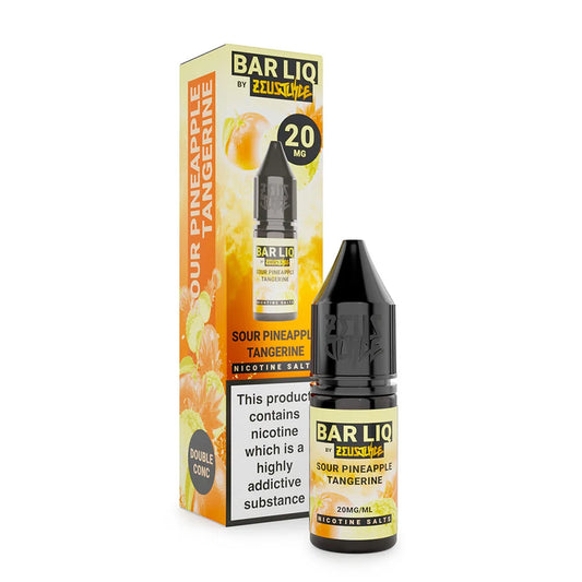 Sour Pineapple Tangerine Zeus Juice Bar LIQ 10ml Nic Salt Eliquid