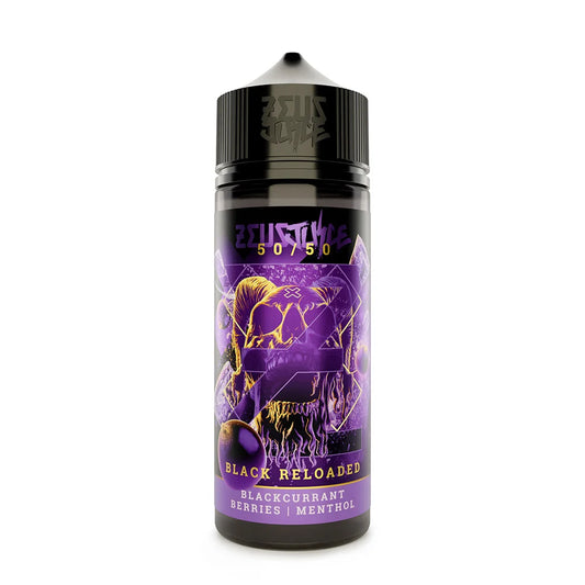 Black Reloaded Zeus Juice 100ml Shortfill Eliquid 50VG/50PG