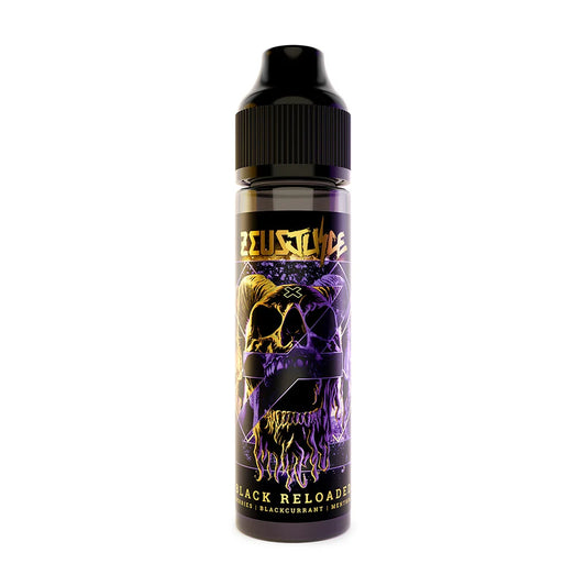Black Reloaded Zeus Juice 50ml Shortfill Eliquid 70VG/30PG