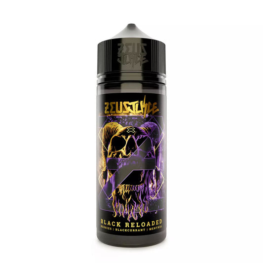 Black Reloaded Zeus Juice 100ml Shortfill Eliquid 70VG/30PG