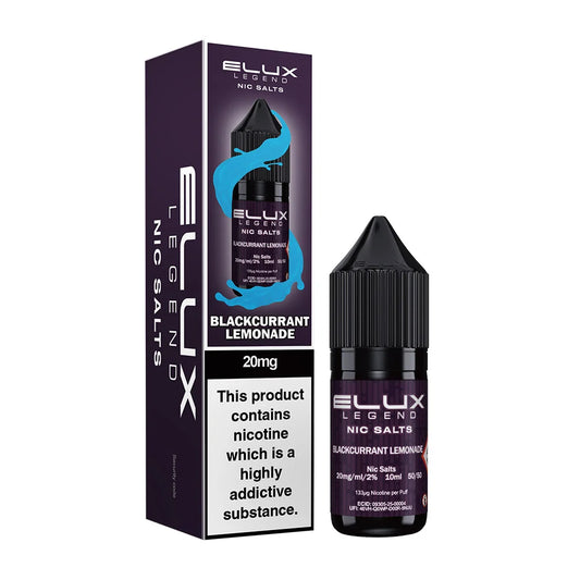 Blackcurrant Lemonade Elux Legend 10ml Nic Salt Eliquid