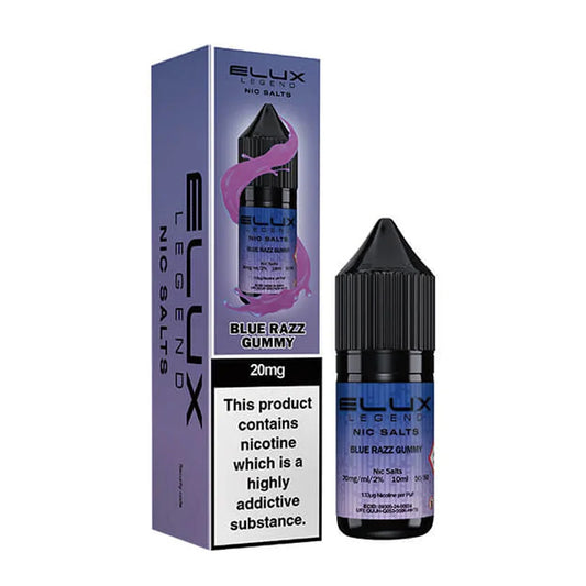 Blue Razz Gummy Elux Legend 10ml Nic Salt Eliquid