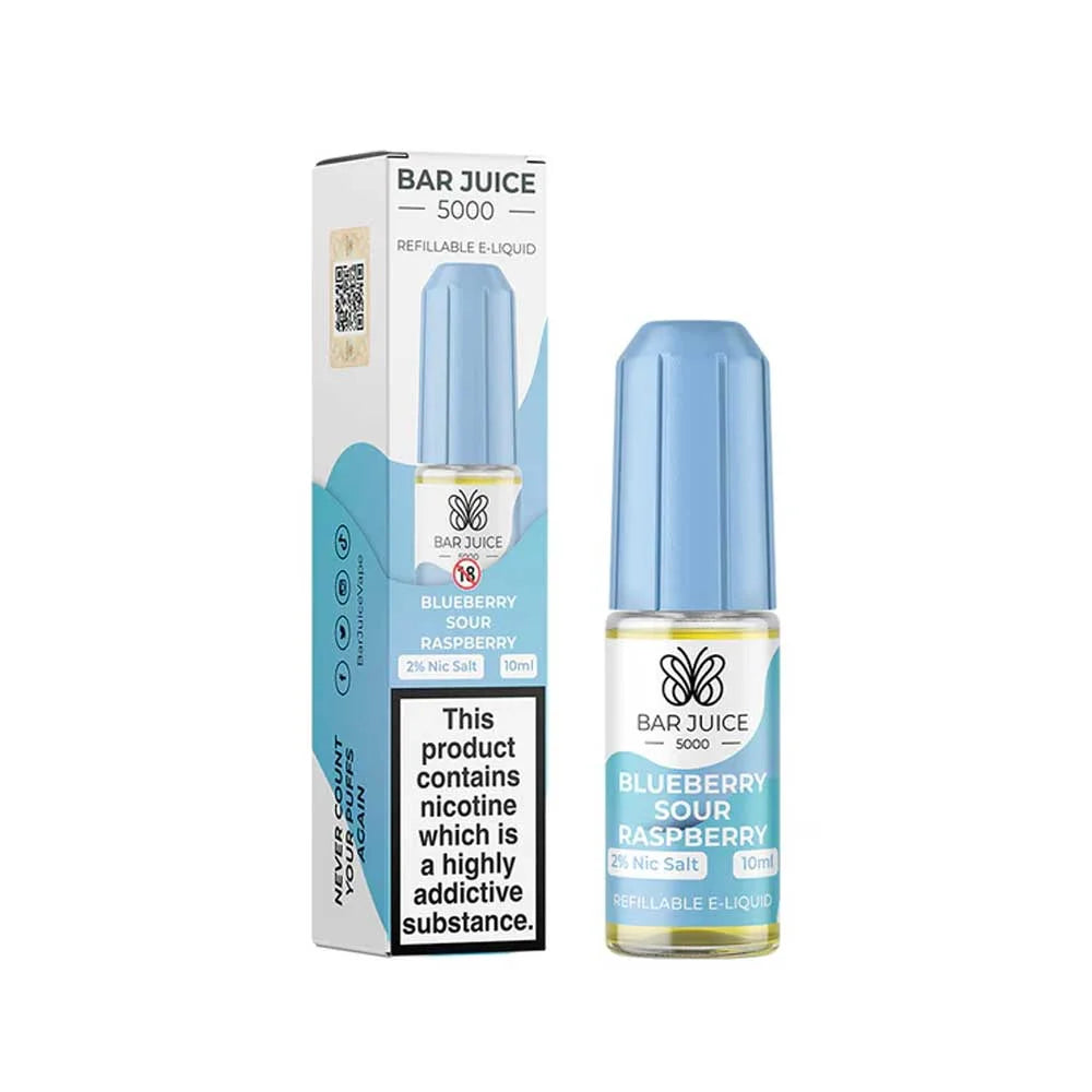 Blueberry Sour Raspberry Bar Juice 5000 10ml Nic Salt E liquid