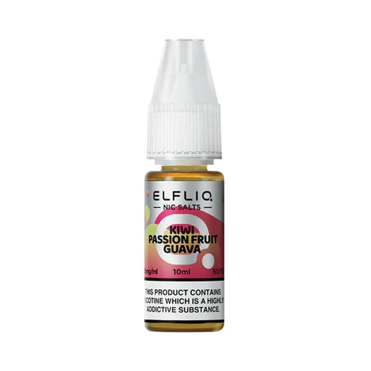 Kiwi Passion Fruit Guava ELFLIQ 10ml Nic Salt Eliquid