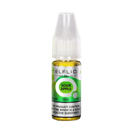 Sour Apple ELFLIQ 10ml Nic Salt Eliquid