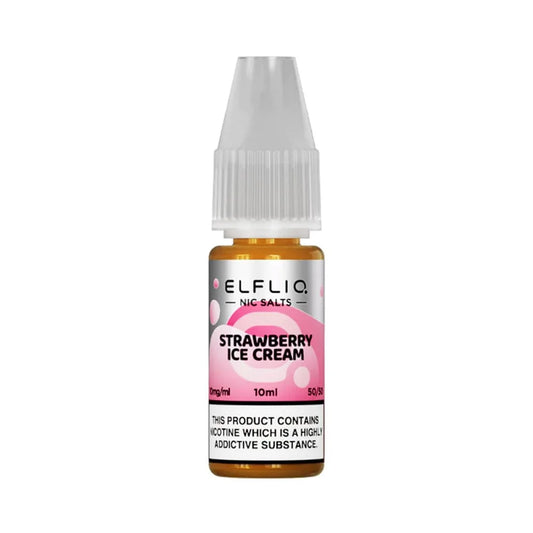 Strawberry Ice Cream ELFLIQ 10ml Nic Salt Eliquid