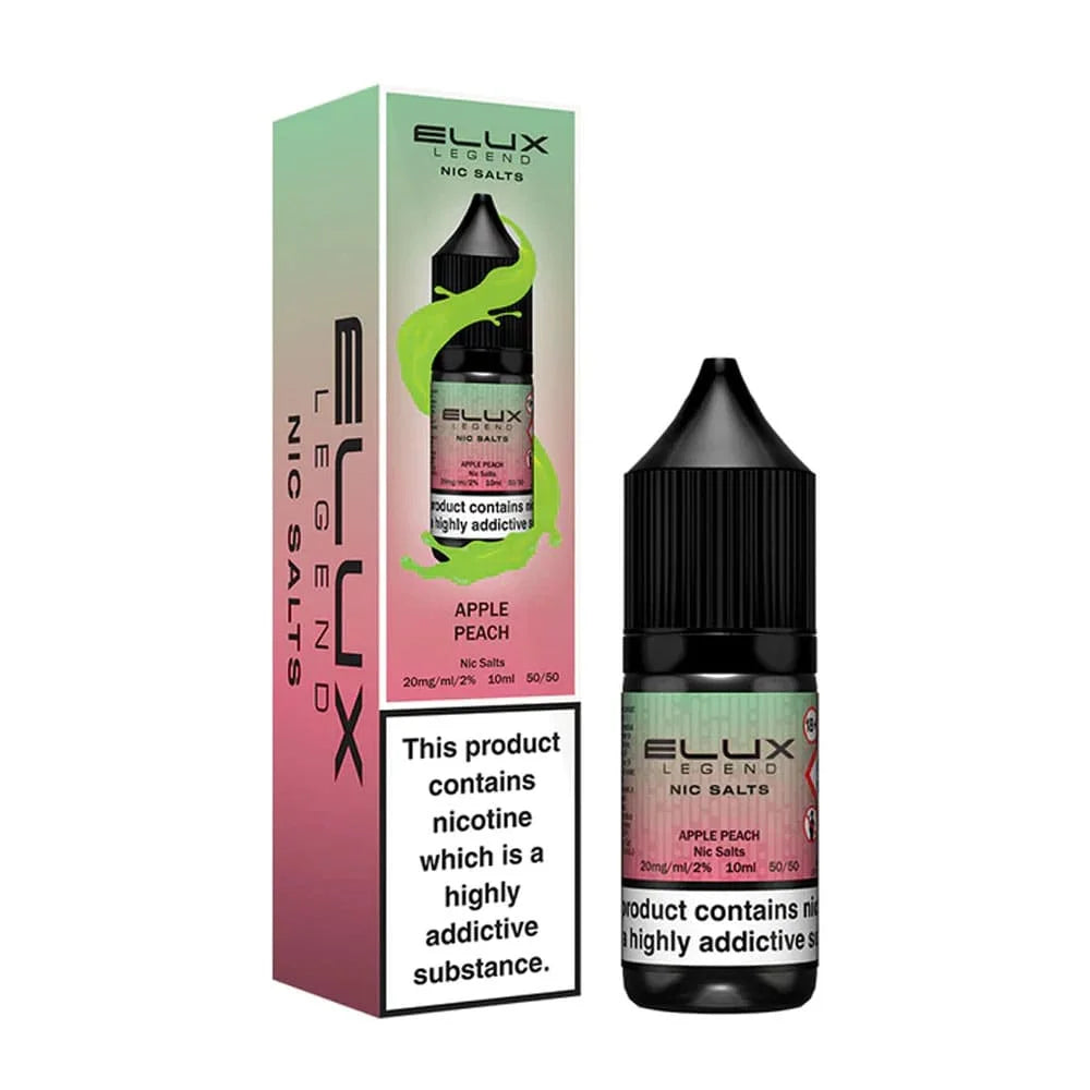 Apple Peach Elux Legend 10ml Nic Salt Eliquid