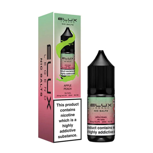 Apple Peach Elux Legend 10ml Nic Salt Eliquid
