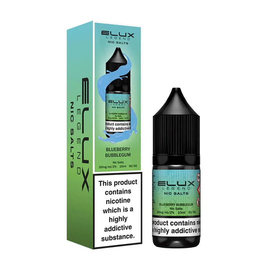 Blueberry Bubblegum Elux Legend 10ml Nic Salt Eliquid