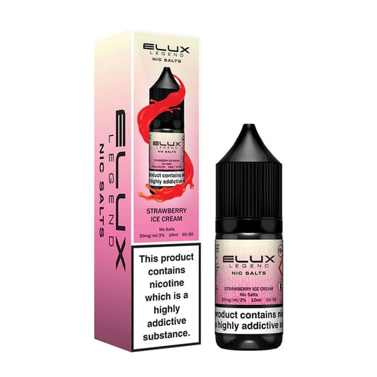 Strawberry Ice Cream Elux Legend 10ml Nic Salt Eliquid