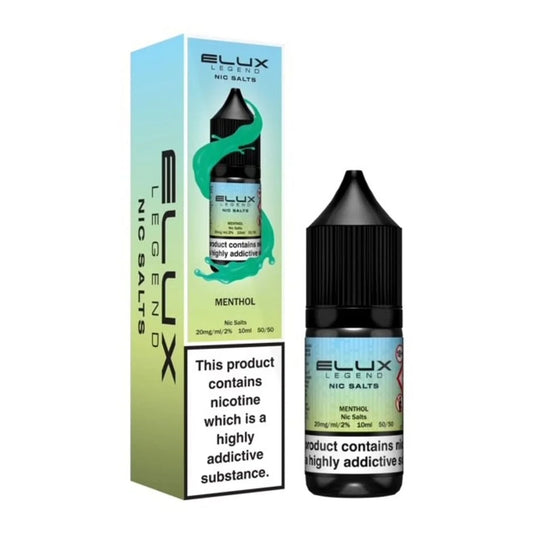 Menthol Elux Legend 10ml Nic Salt Eliquid