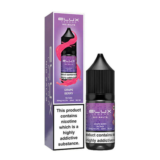 Grape Berry Elux Legend 10ml Nic Salt Eliquid