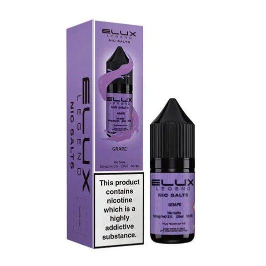 Grape Elux Legend 10ml Nic Salt Eliquid