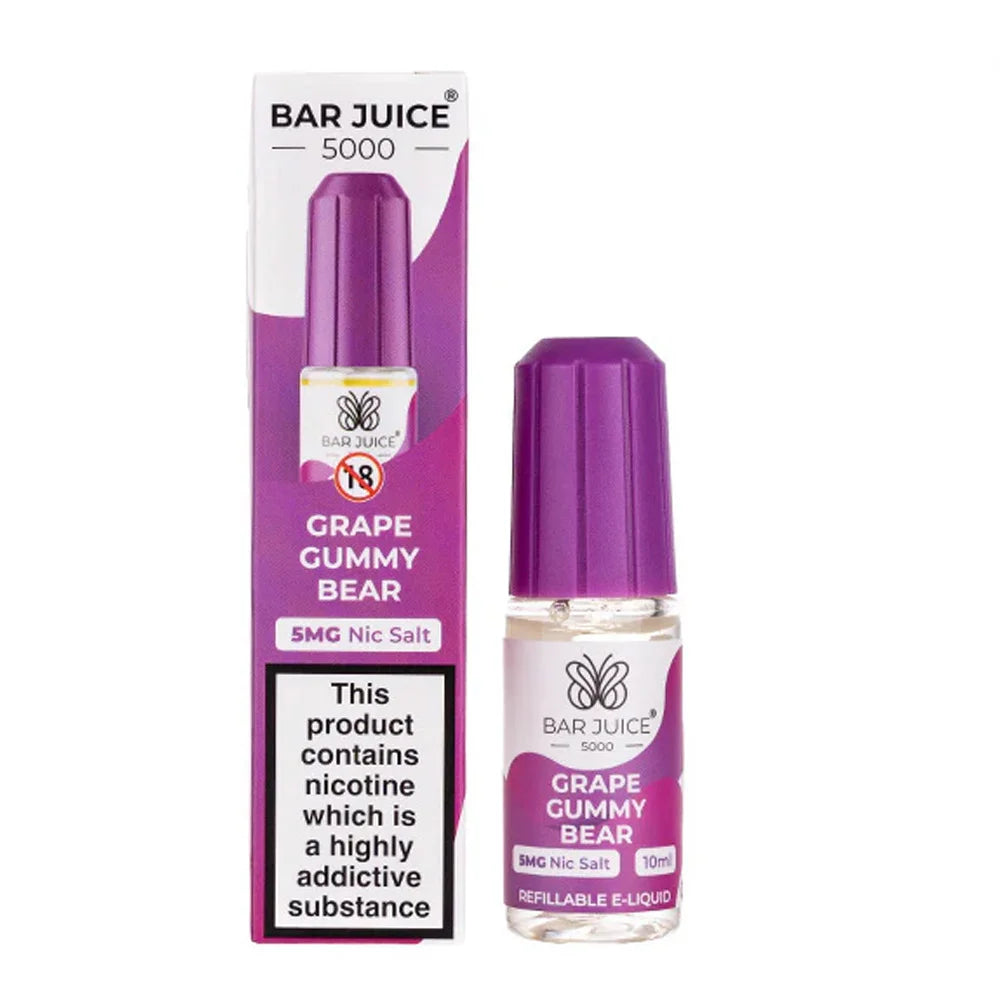 Grape Gummy Bear Bar Juice 5000 10ml Nic Salt E liquid