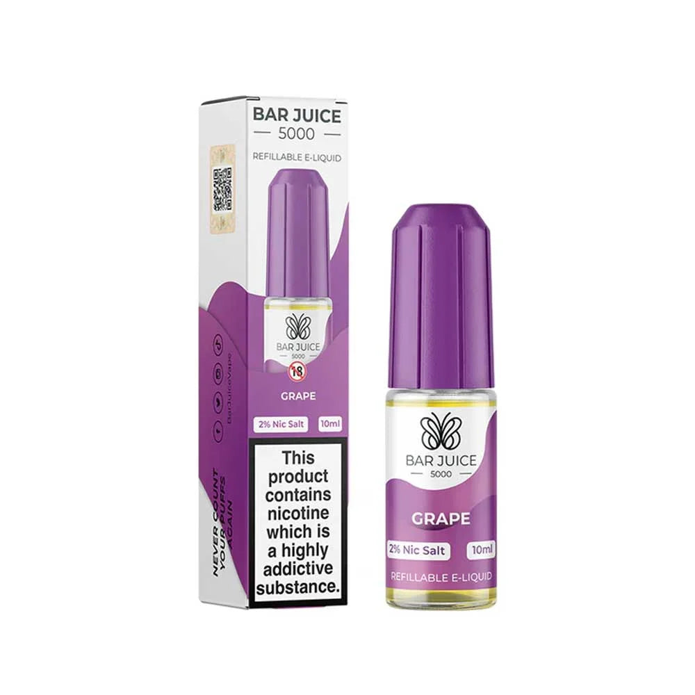Grape Bar Juice 5000 10ml Nic Salt E liquid