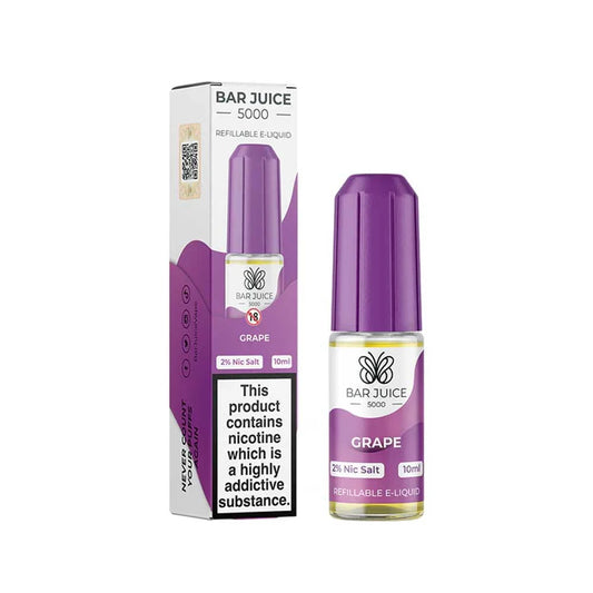 Grape Bar Juice 5000 10ml Nic Salt E liquid