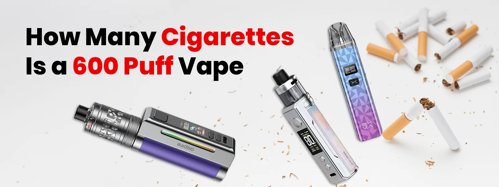 How Many Cigarettes Is a 600 Puff Vape