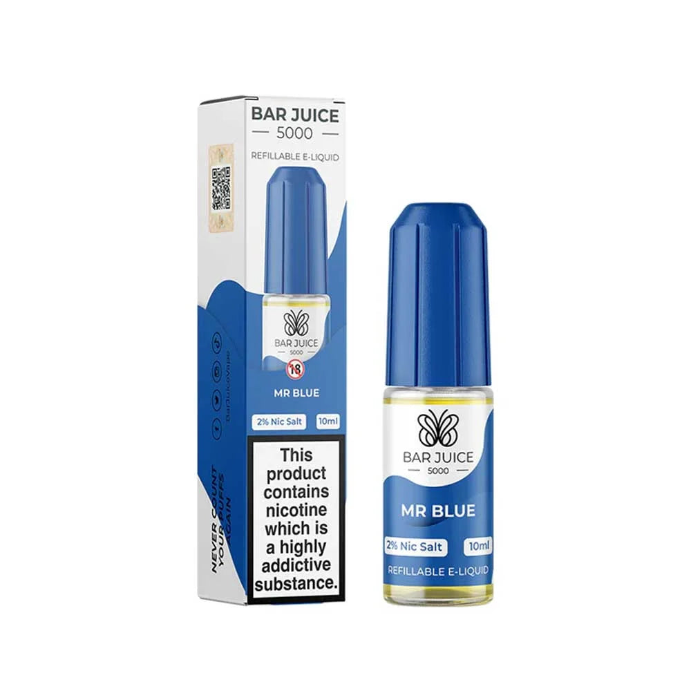 Mr Blue Bar Juice 5000 10ml Nic Salt E liquid
