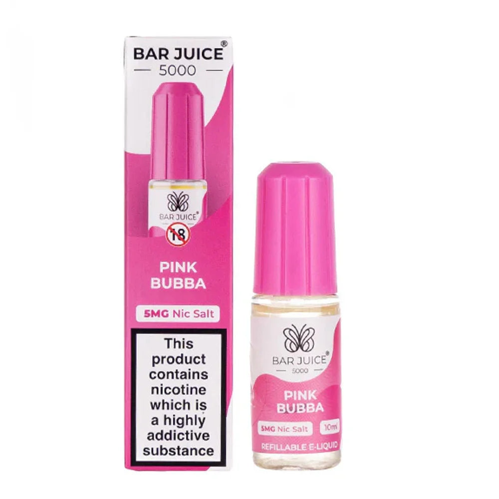 Pink Bubba Bar Juice 5000 10ml Nic Salt E liquid