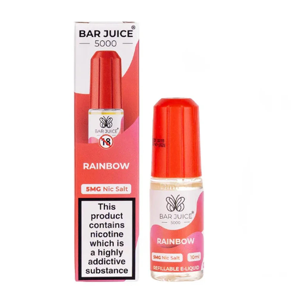Rainbow Bar Juice 5000 10ml Nic Salt E liquid