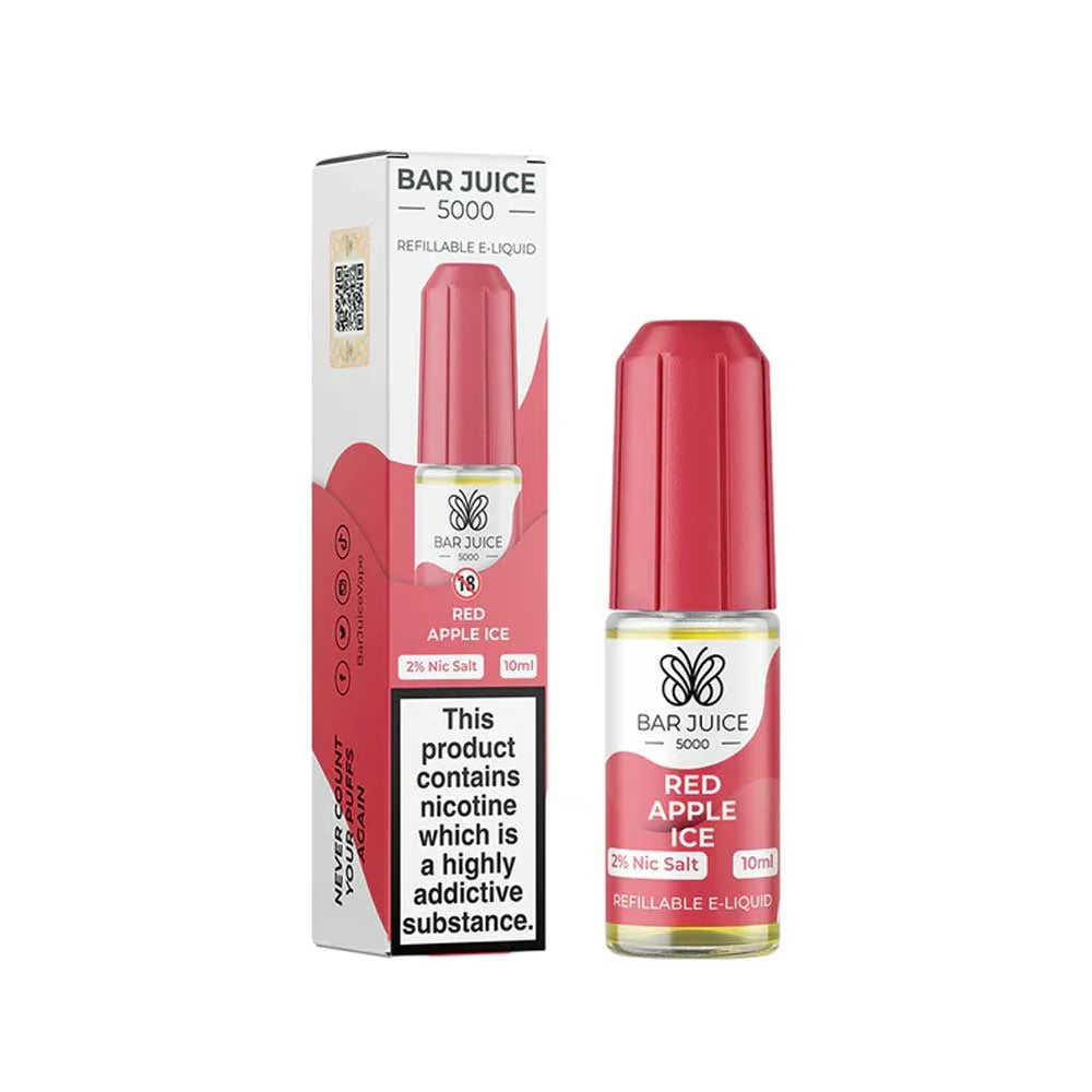 Red Apple Ice Bar Juice 5000 10ml Nic Salt E liquid