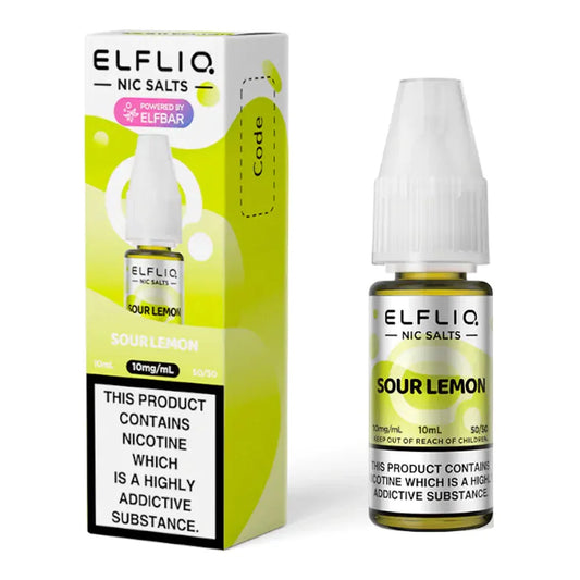 Sour Lemon ELFLIQ 10ml Nic Salt Eliquid